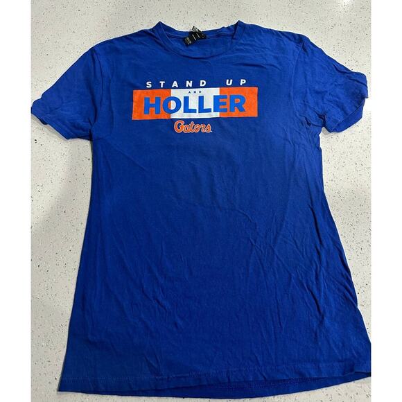 FLORIDA GATORS T-Shirt Men's S Blue Short Sleeve Crew Neck 100% Cotton Pepsi - Picture 1 of 5